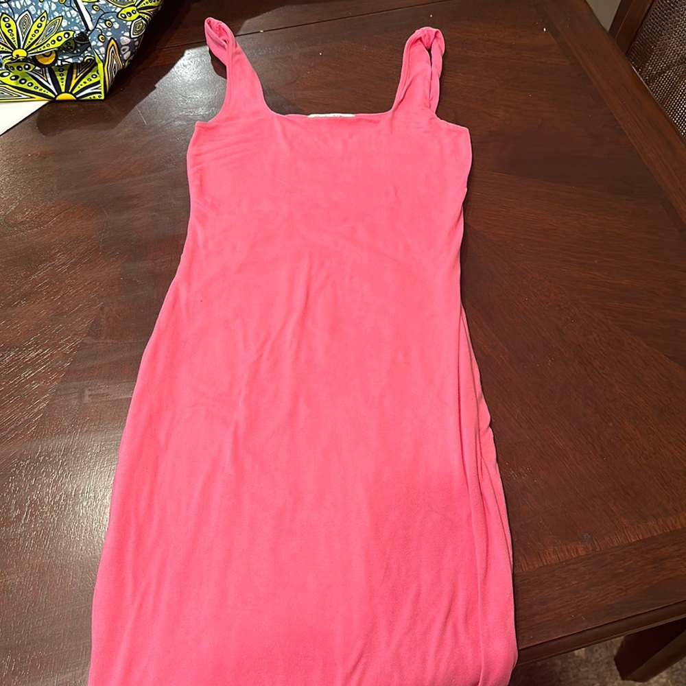 Birch and Stone Pink Fitted Dress